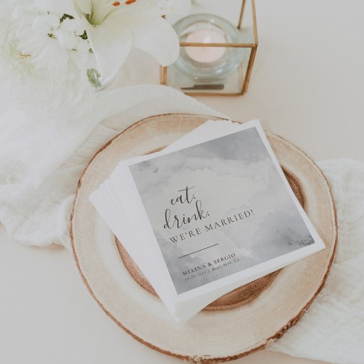 ファンシークラシック食べ結婚ドリンクを結婚した飲む スタンダードカクテルナプキン