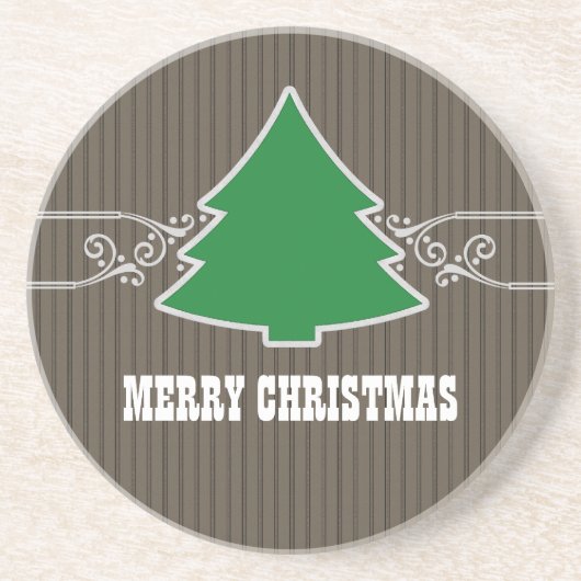 ファンシークリスマスツリー旋回コースター コースター (正面)