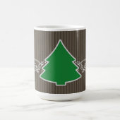 ファンシークリスマスツリー渦巻き コーヒーマグカップ (中央)