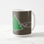 ファンシークリスマスツリー渦巻き コーヒーマグカップ (正面右)