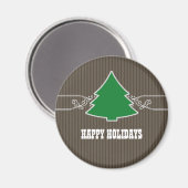 ファンシークリスマスツリー渦巻磁石 マグネット (正面/裏面)