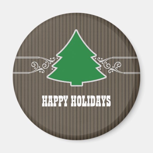 ファンシークリスマスツリー渦巻磁石 マグネット (正面)