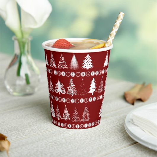ファンシークリスマスツリー紙カップ 紙コップ (インサイチュ)
