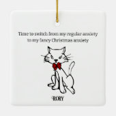 ファンシークリスマス不安 セラミックオーナメント (裏面)