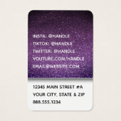 ファンシーグリッターインフルエンサー女優アクターモデル写真 (裏面)