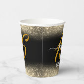 ファンシーグリッターエレガントスウィート16紙カップ 紙コップ (右)