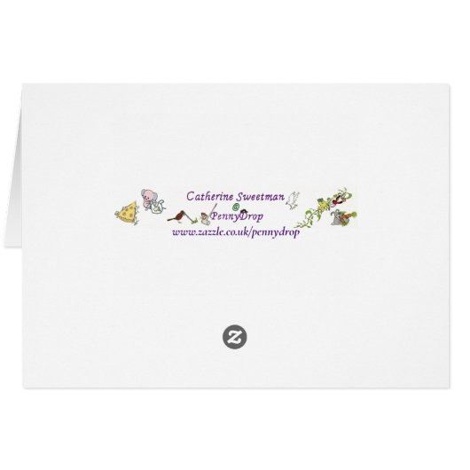 ファンシーケーキおもしろいビクトリア・スポンジユーモア (裏面横)