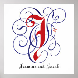 ファンシーゴシックCaps Letter J, 300dpi PNG ポスター