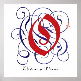 ファンシーゴシックCaps Letter O, 300dpi PNGポスター ポスター