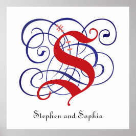 ファンシーゴシックCaps Letter S, 300dpi PNGポスター ポスター