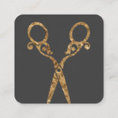 ファンシーサロンはさみスタイリスト スクエア名刺 (裏面)