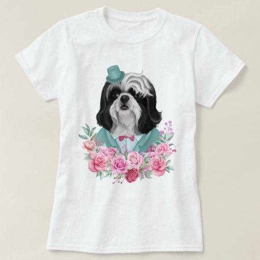 ファンシーシーズー（犬） Tシャツ (デザイン正面)
