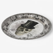 ファンシースカルインTop Hatヴィンテージハロウィーン紙P ペーパープレート (アングル)