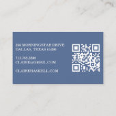 ファンシースクリプトSoft Summer Minimalist QRコモダンード 名刺 (裏面)