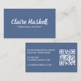 ファンシースクリプトSoft Summer Minimalist QRコモダンード 名刺