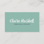 ファンシースクリプトSoft Summer Minimalist QRコモダンード 名刺 (正面)