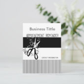 ファンシーストライプのサロンスパアポイントメント ポストカード (スタンド正面)