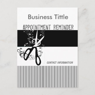 ファンシーストライプのサロンスパアポイントメント ポストカード