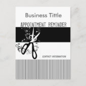 ファンシーストライプのサロンスパアポイントメント ポストカード (正面)