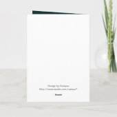 ファンシーターコイズのクリスマス飾り シーズンカード (裏面)