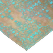 ファンシーターコイズオーバーブラウンダマスク テーブルクロス (アングル)