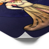 ファンシーチビ(小さくかわいく書いた感じ) ポスター (角)