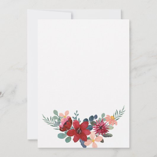 ファンシーネイルアートブライダルシャワー 招待状 (裏面)