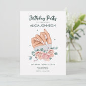 ファンシーネイルアート誕生日招待状 招待状 (スタンド正面)
