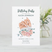 ファンシーネイルアート誕生日招待状 招待状 (スタンド正面)