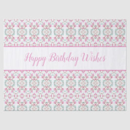 ファンシーハッピーバースデーティッシュペーパー 薄葉紙