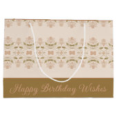 ファンシーハッピーバースデー願い ラージペーパーバッグ (裏面)