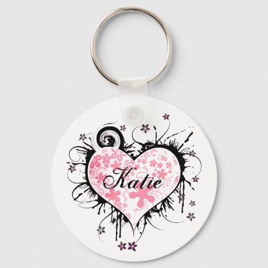 ファンシーハートキーチェーン キーホルダー (正面)