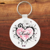 ファンシーハートキーチェーン キーホルダー (正面)