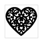 ファンシーハート形ゴムスタンプ ラバースタンプ (インプリント)