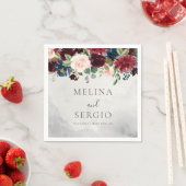 ファンシーバラクラシック牡丹の花結婚のナプキン スタンダードカクテルナプキン (インサイチュ)