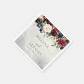 ファンシーバラクラシック牡丹の花結婚のナプキン スタンダードカクテルナプキン (角)