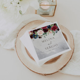 ファンシーバラクラシック牡丹の花結婚のナプキン スタンダードカクテルナプキン