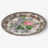 ファンシーバラヴィンテージハロウィーン付き胸郭 ペーパープレート (アングル)