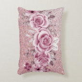 ファンシーバラ金ゴールドグリッター アクセントクッション (正面(垂直))