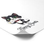 ファンシーパンツタキシード猫の乾杯 ポスター (角)