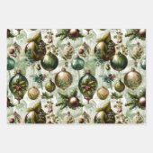 ファンシービクトリアンオーナメント ラッピングペーパーシート (正面3)