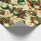 ファンシービクトリアンオーナメント ラッピングペーパー (角)