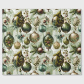 ファンシービクトリアンオーナメント ラッピングペーパー (フラット)