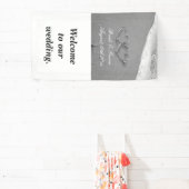 ファンシービーチ写真の夏の目的地の結婚式 横断幕 (インサイチュ)