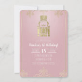 ファンシーピエレガントンク&金ゴールドくるみ割り1日 招待状 (正面)