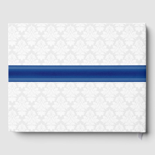 ファンシーピーコックフェザー結婚ズゲストブック ゲストブック (裏面)