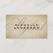 ファンシーフォントダマスク模様 名刺 (正面)