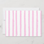 ファンシーフォント牛誕生日写真招待状 招待状 (裏面)