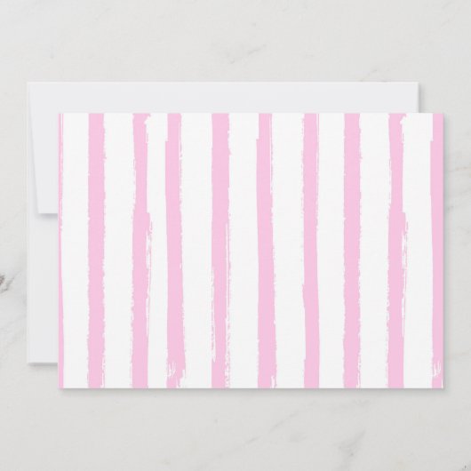 ファンシーフォント牛誕生日写真招待状 招待状 (裏面)