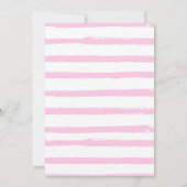 ファンシーフォント牛誕生日招待状 招待状 (裏面)